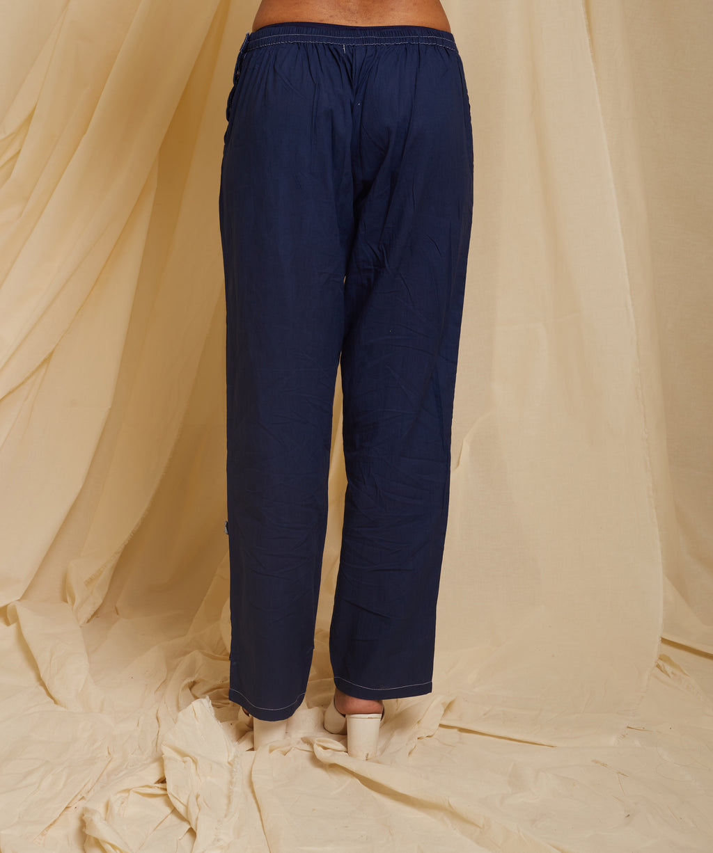 Crossroads Navy Wave Kurta Set