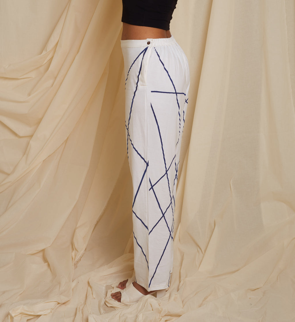 Crossroads White Knit Strike Pants