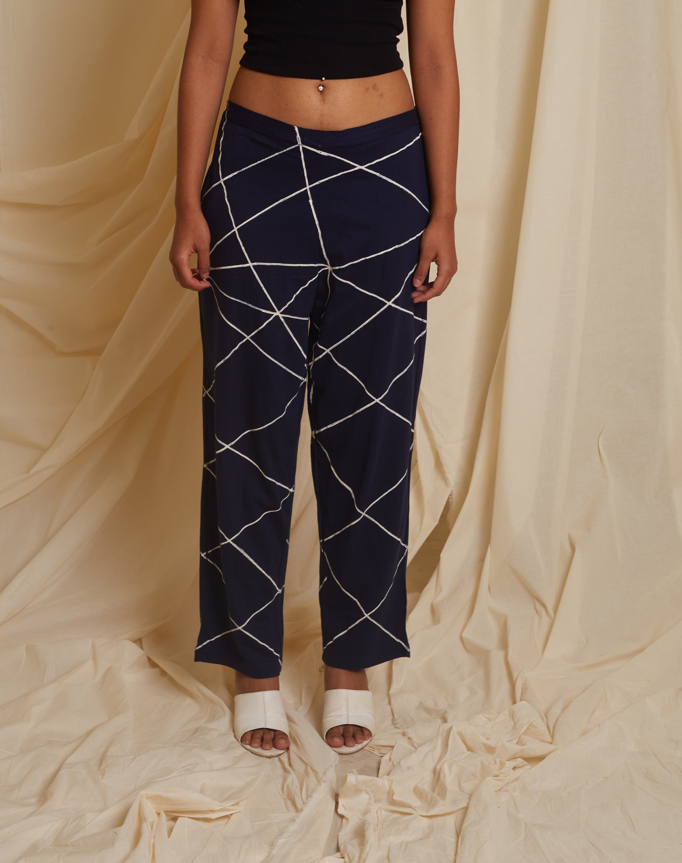Crossroads Navy Knit Strike Pants