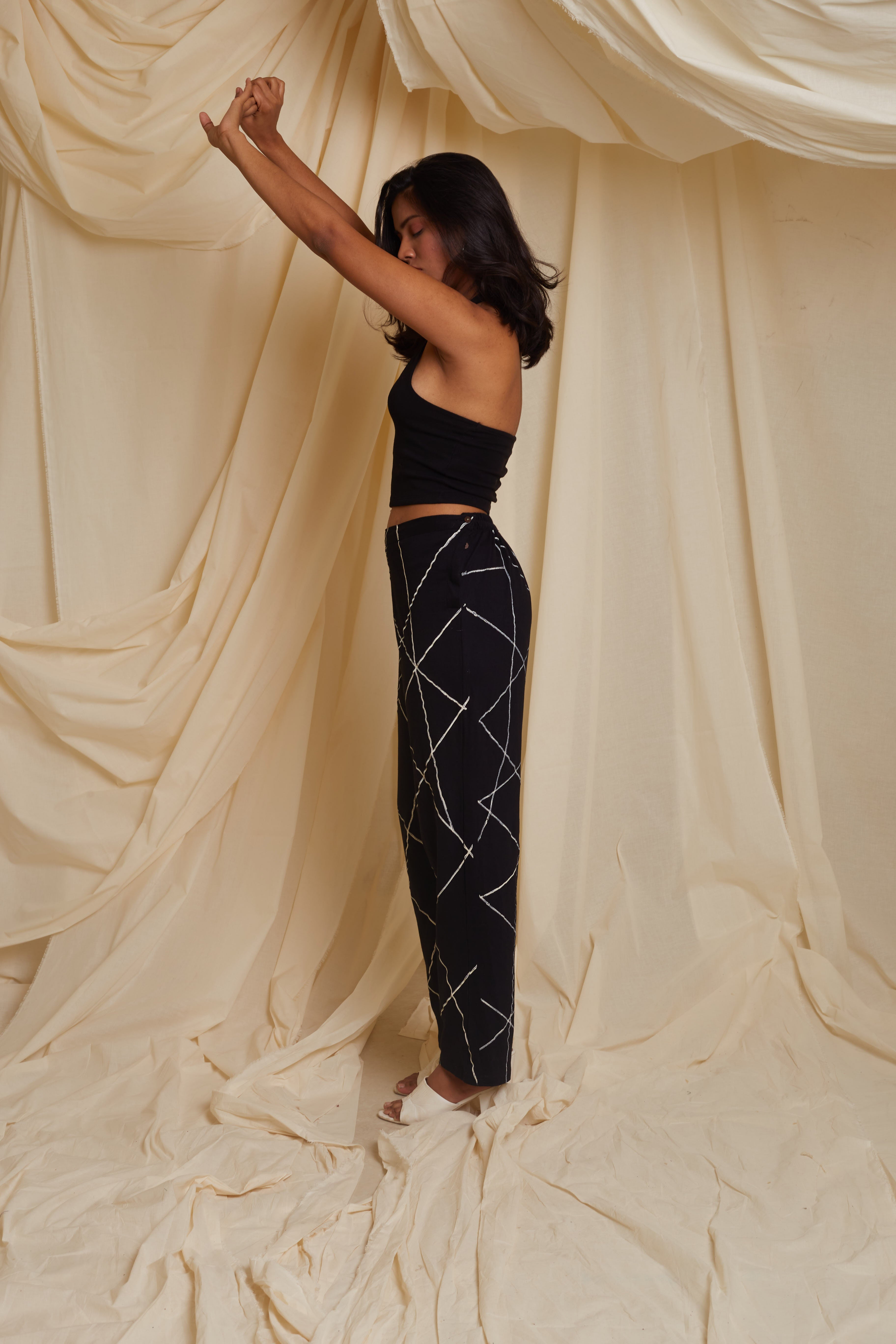Crossroads Navy Knit Strike Pants