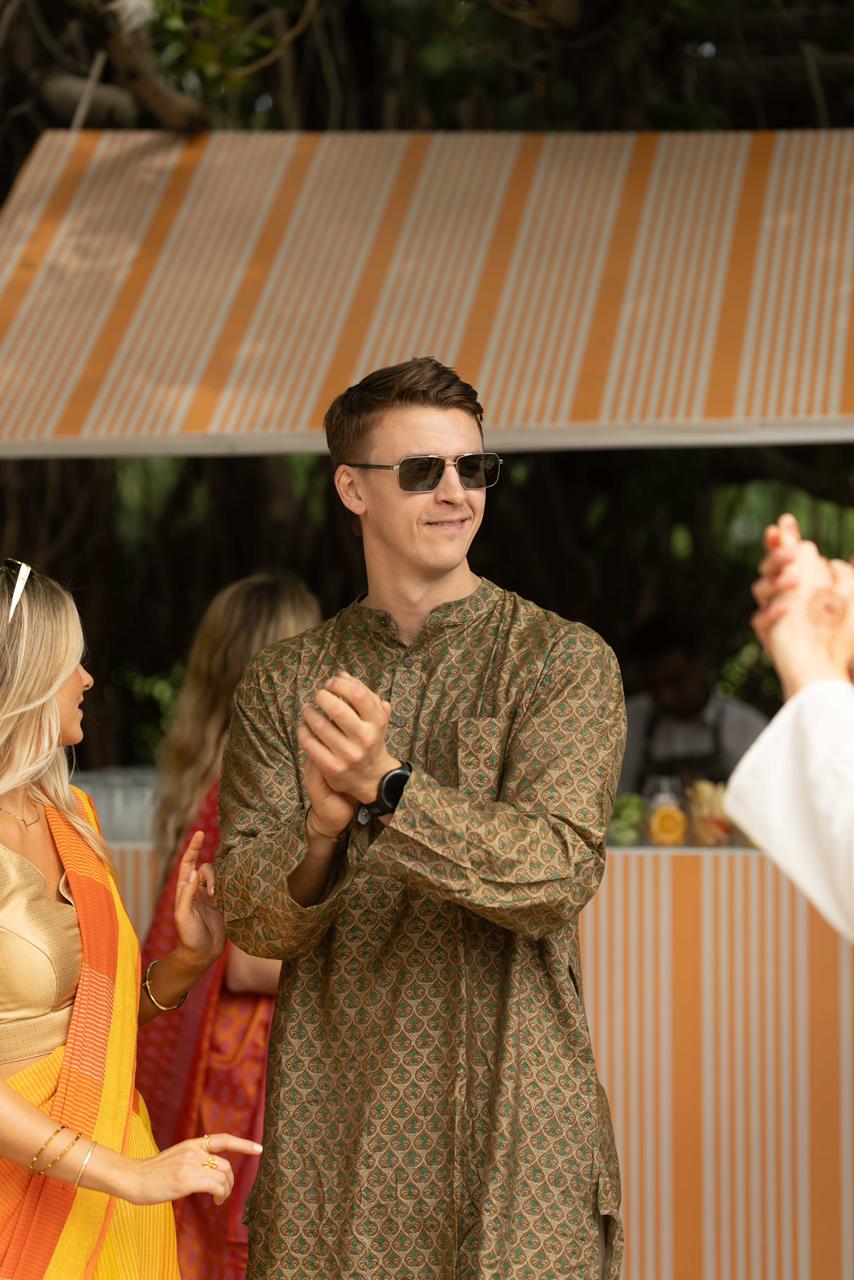 BANANA man Henna Haldi Kurta (Set of 2)