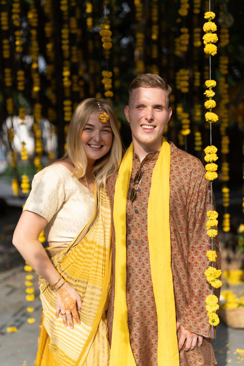 BANANA man Rust Haldi Kurta (Set Of 2)