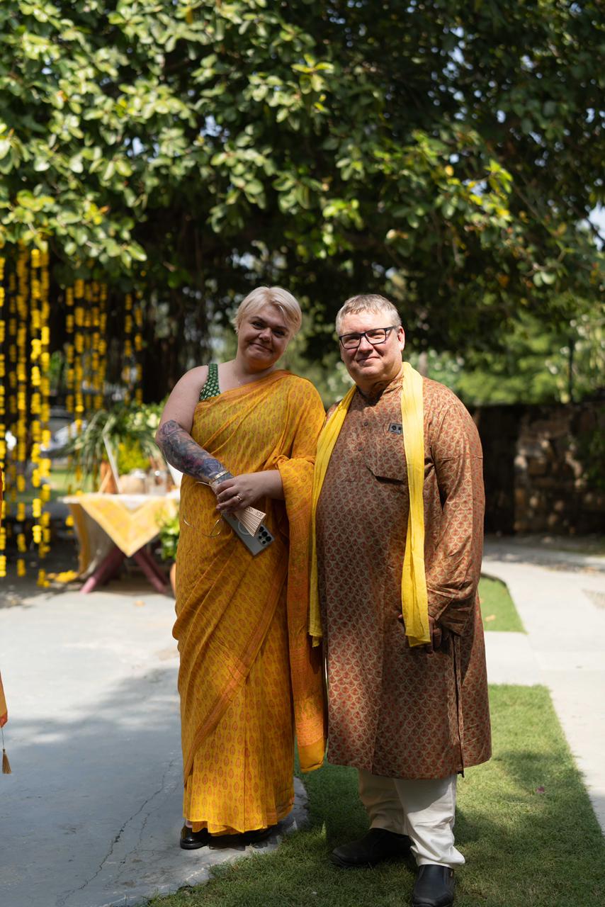 BANANA man Rust Haldi Kurta (Set Of 2)