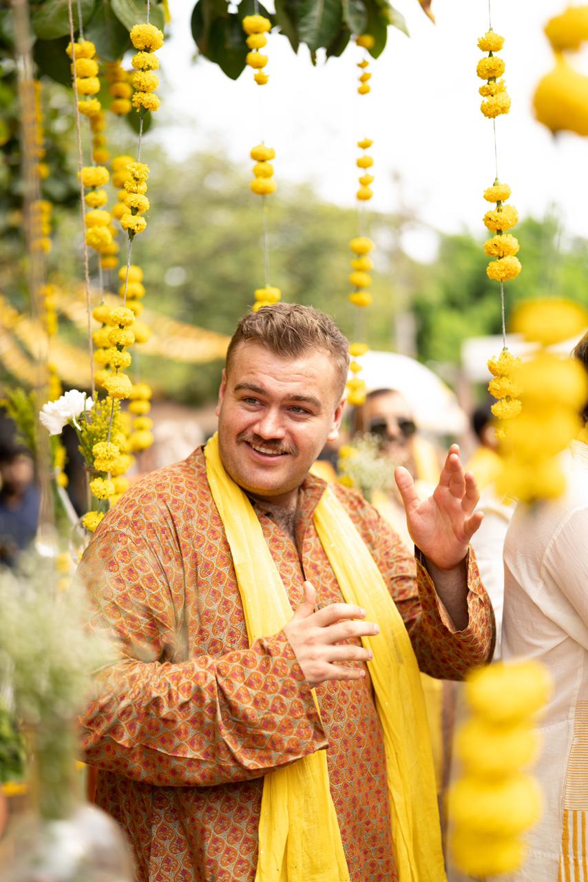 BANANA man Rust Haldi Kurta (Set Of 2)