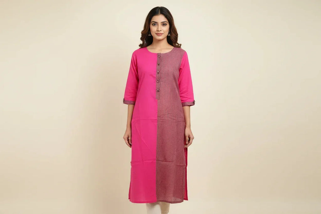 Pink Kurta With Stripes I CLEARANCE SALE - BANANA labs