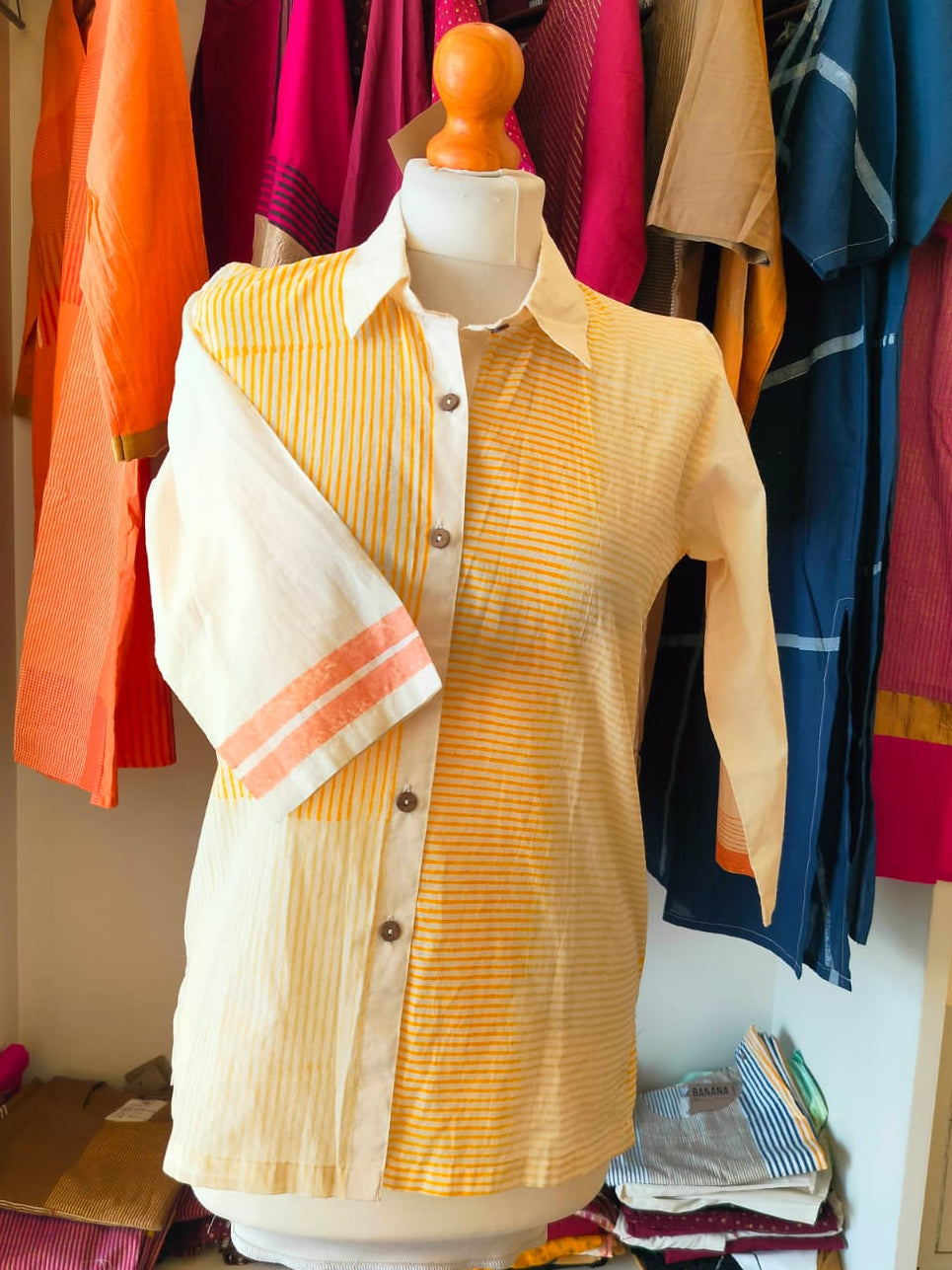 Orange Stripe Shirt I CLEARANCE SALE