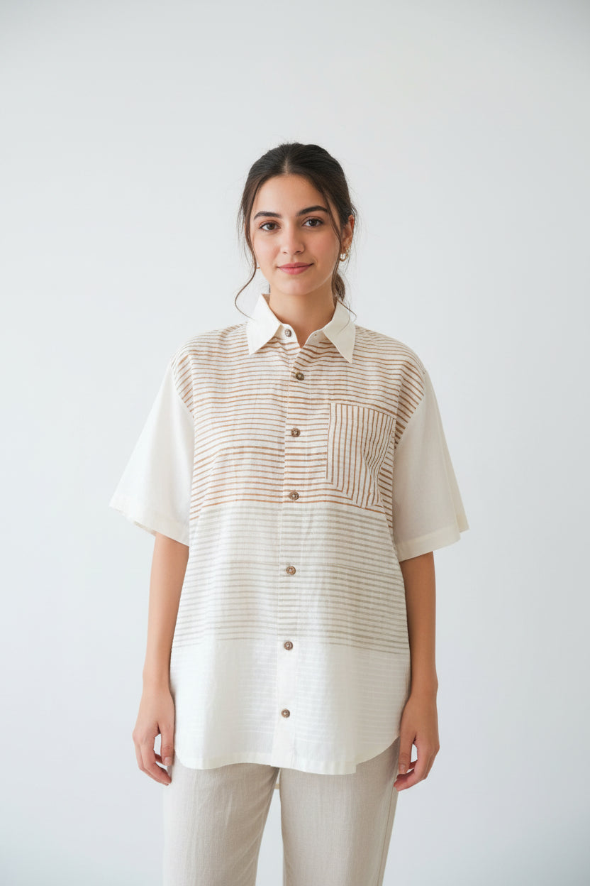 White Stripe Shirt I CLEARANCE SALE