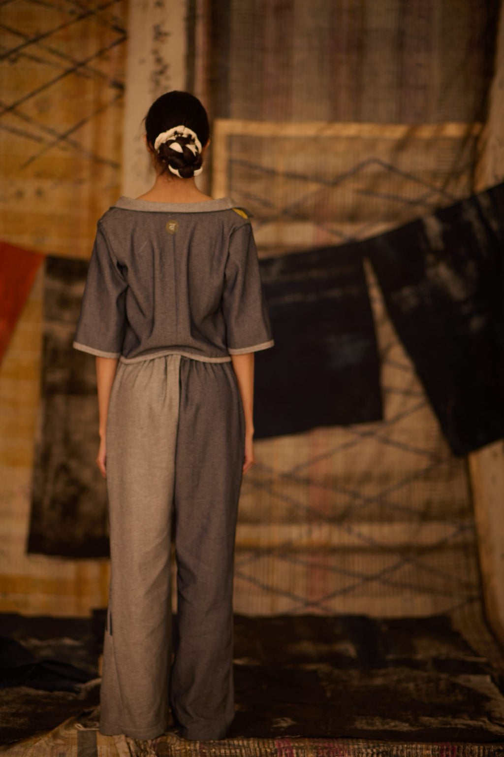 Sequence Denim Cropped Shirt Coordinate (Set of 2)