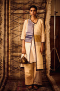 Sequence High Low Kurta and Pants with Slip (Set of 3)