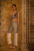 Sequence wrap Coordinate (Tie Up Top and Pants Set of 2)