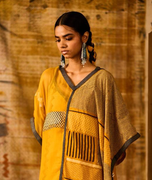 Sequence Pulse Kaftan with Slip (Set of 2)