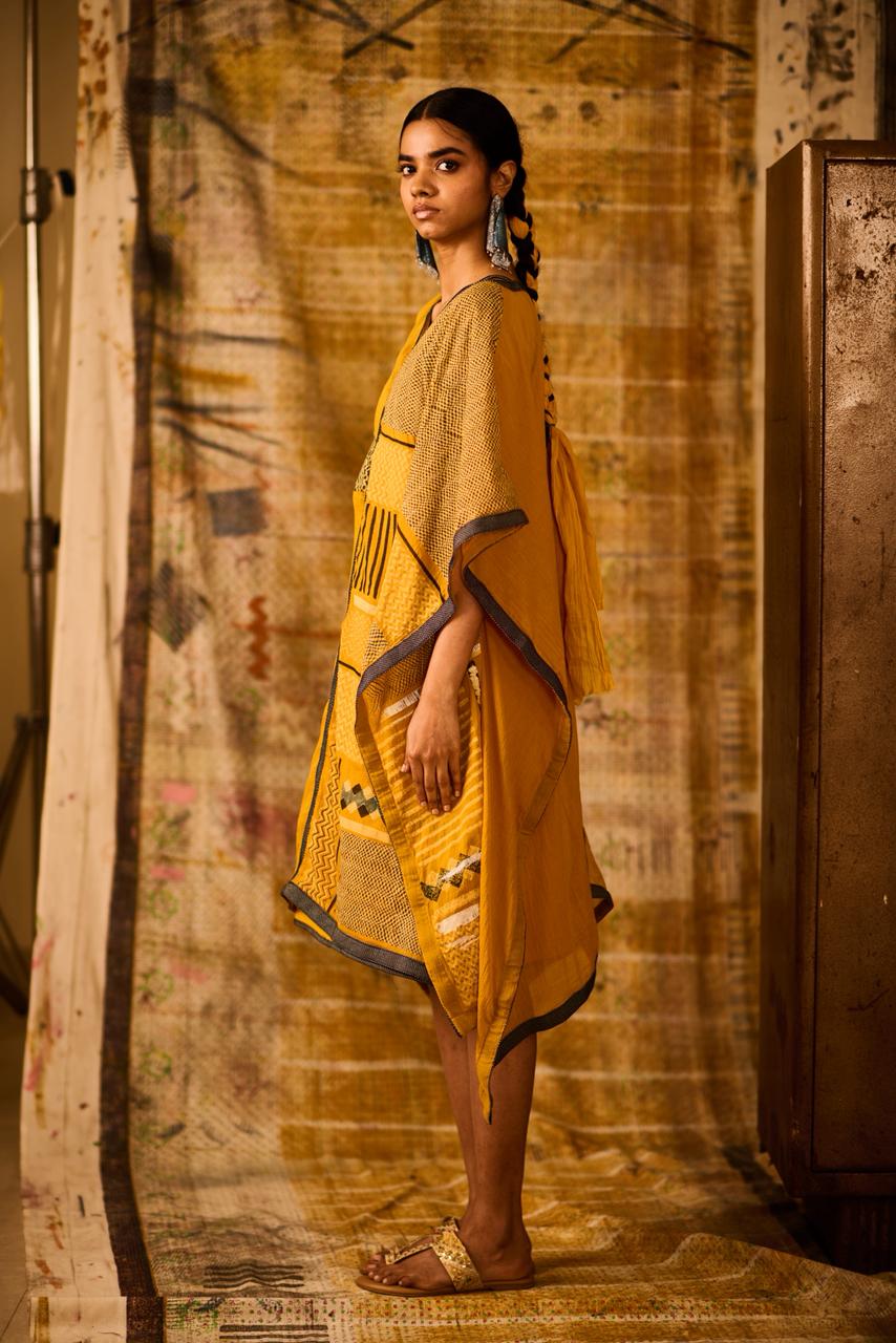 Sequence Pulse Kaftan with Slip (Set of 2)