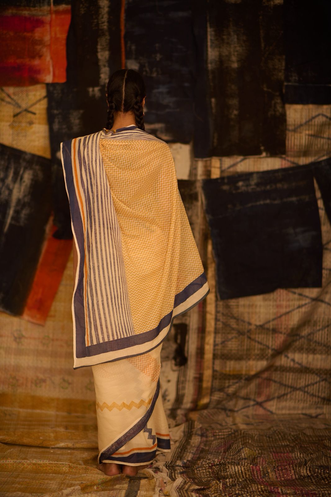 Sequence Beige Motion Saree