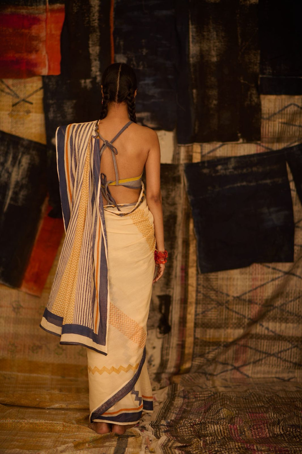 Sequence Beige Motion Saree