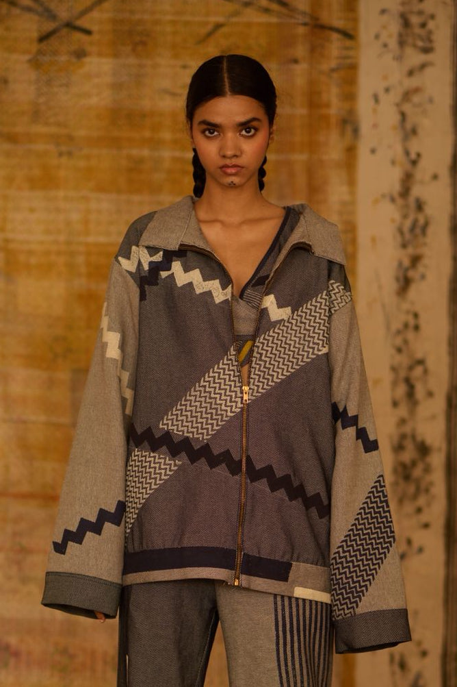 Sequence Offset  Denim Coordinate (Set of 2)