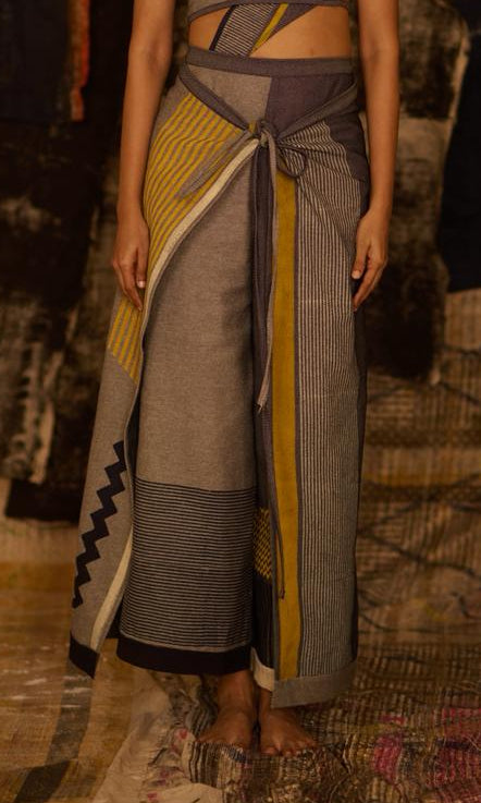 Sequence Wrap Denim Pant