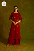 Maroon Buta Kurta I CLEARANCE SALE