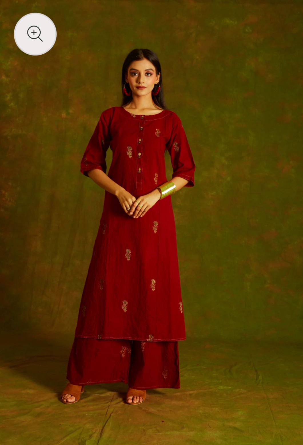 Maroon Buta Kurta I CLEARANCE SALE