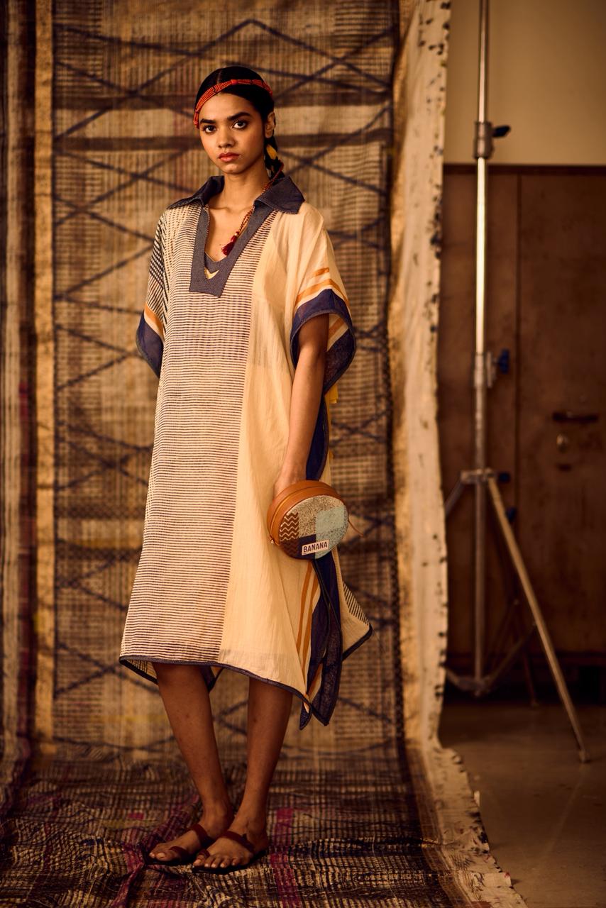 Sequence Denim Collar Kaftan