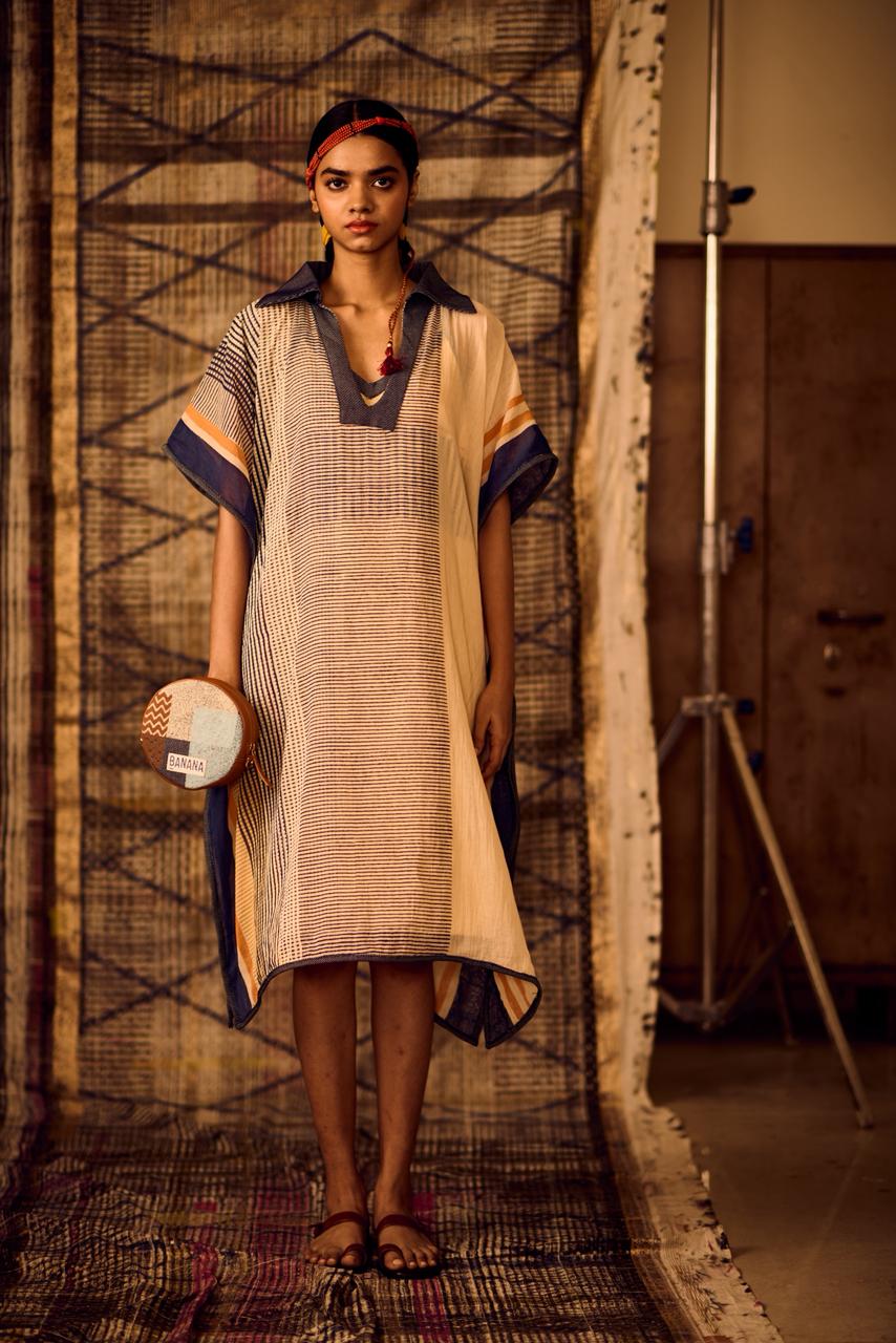 Sequence Denim Collar Kaftan
