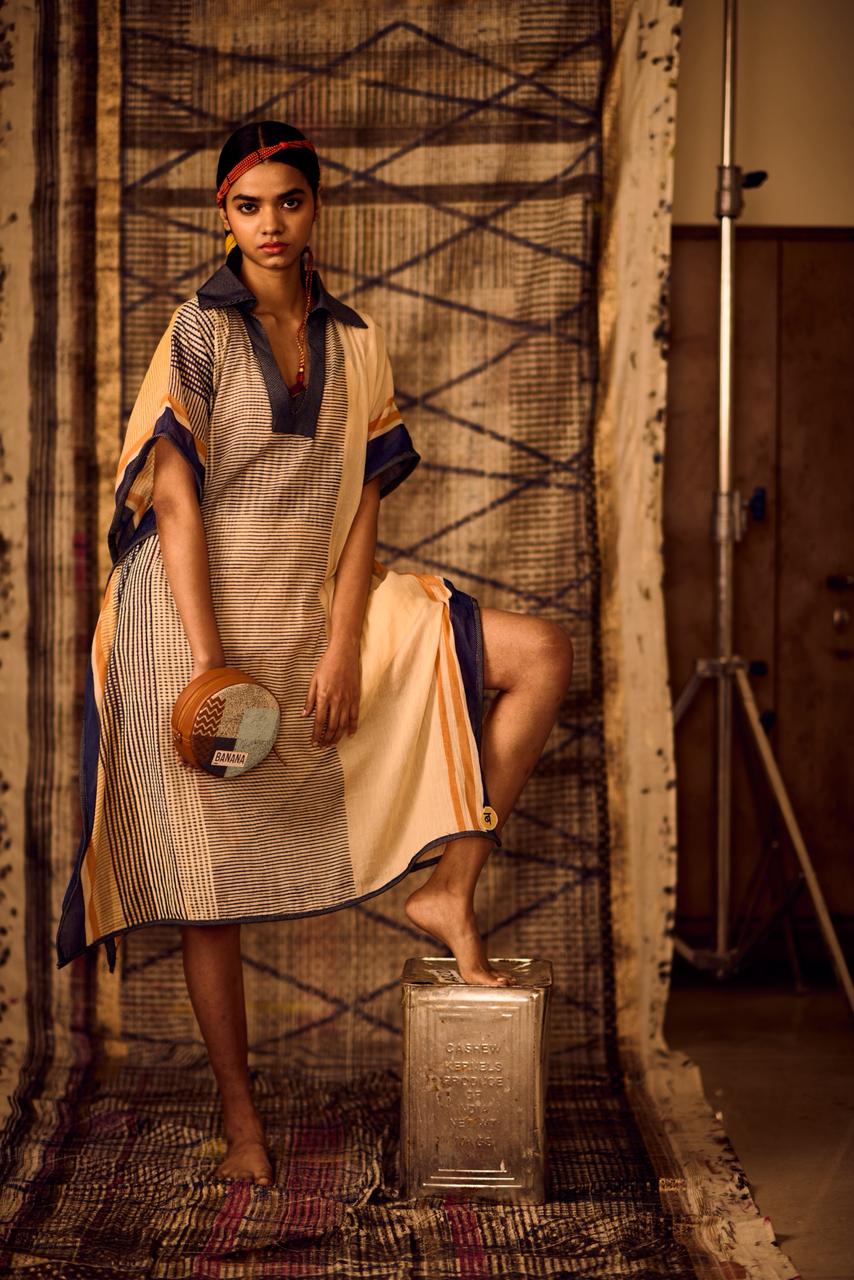 Sequence Denim Collar Kaftan