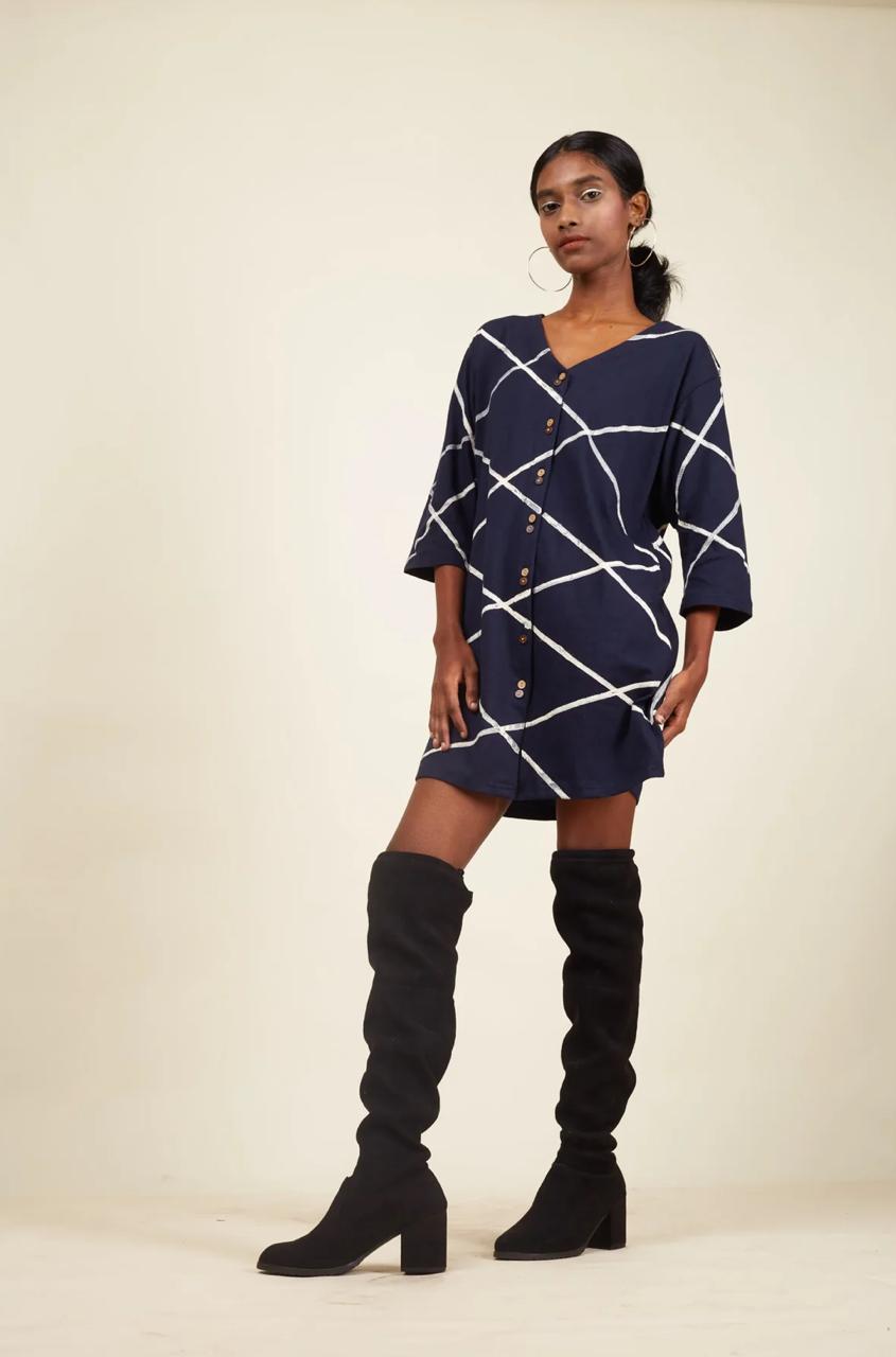 Navy Blue Strike Knit Top I CLEARANCE SALE