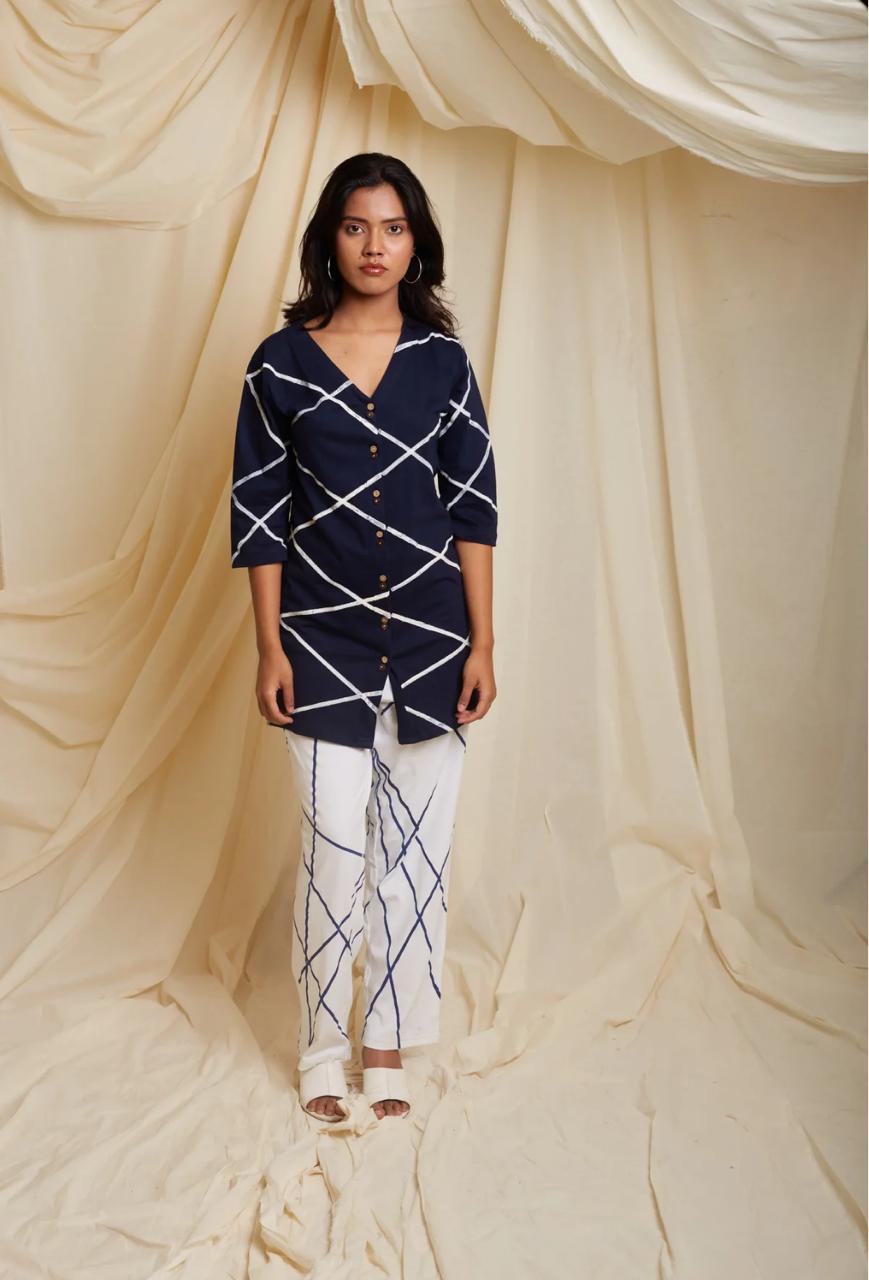 Navy Blue Strike Knit Top I CLEARANCE SALE