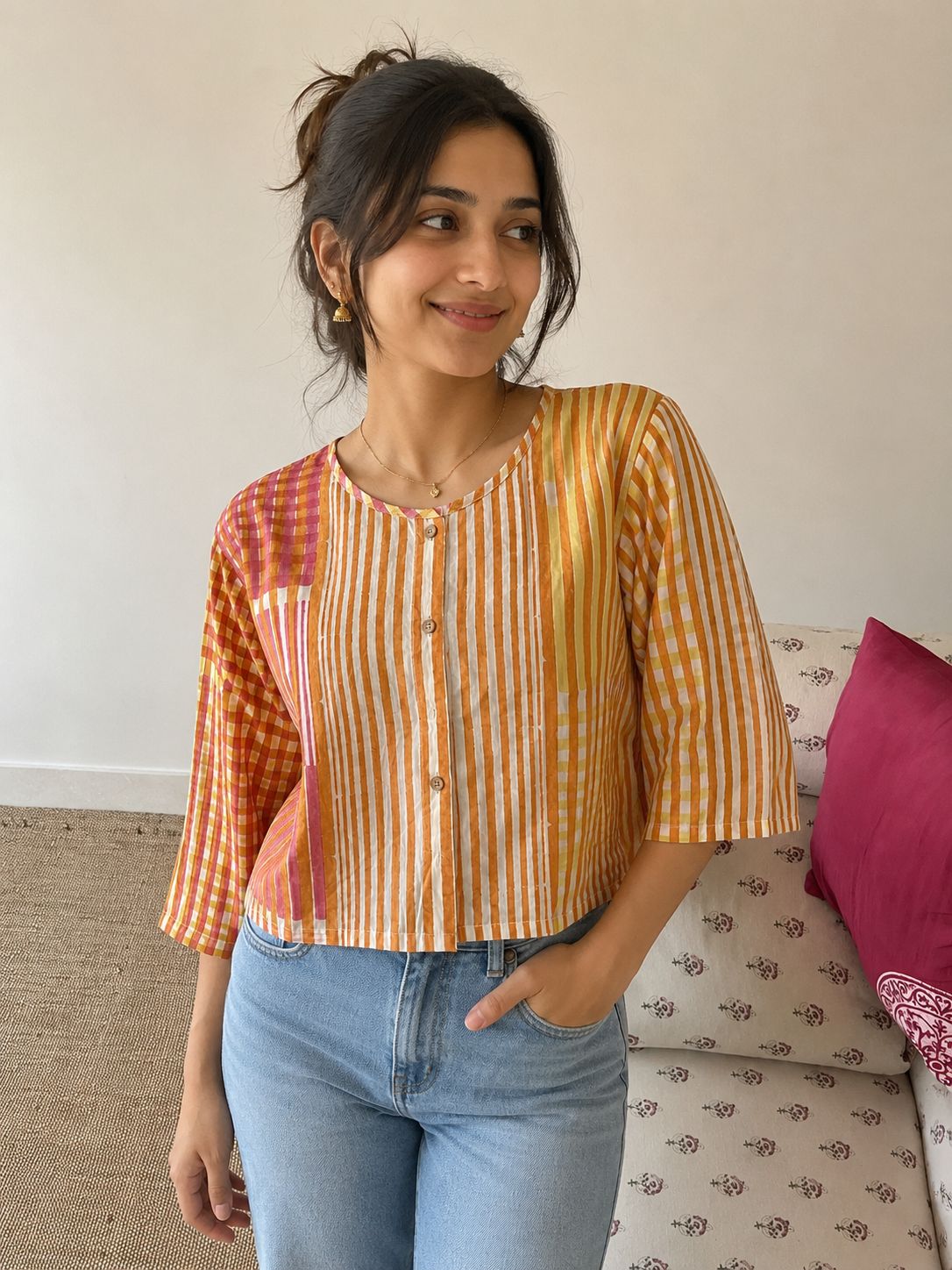 Stripe Top Blouse I CLEARANCE SALE
