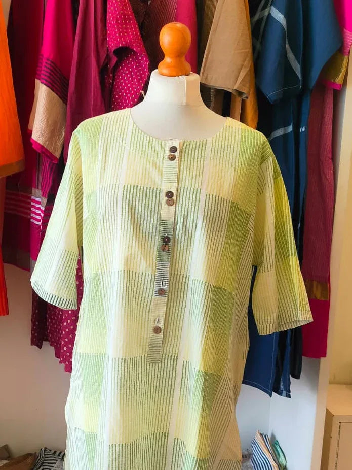 Marina Block Printed Cotton Kurta I CLEARANCE SALE - BANANA labs