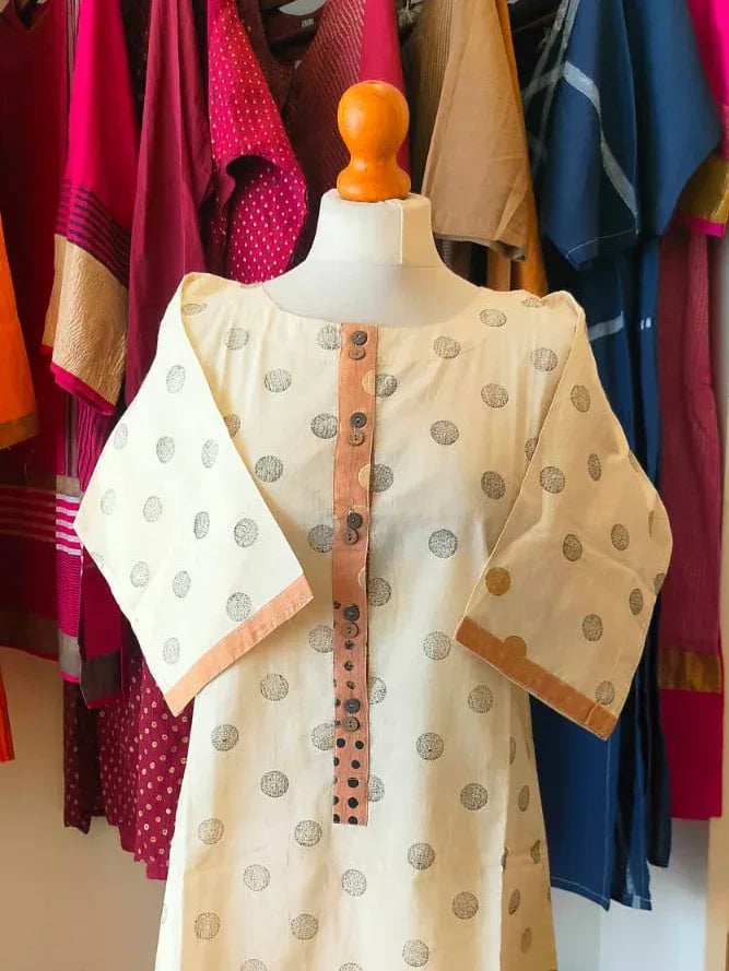 White Cotton Kurta I CLEARANCE SALE - BANANA labs