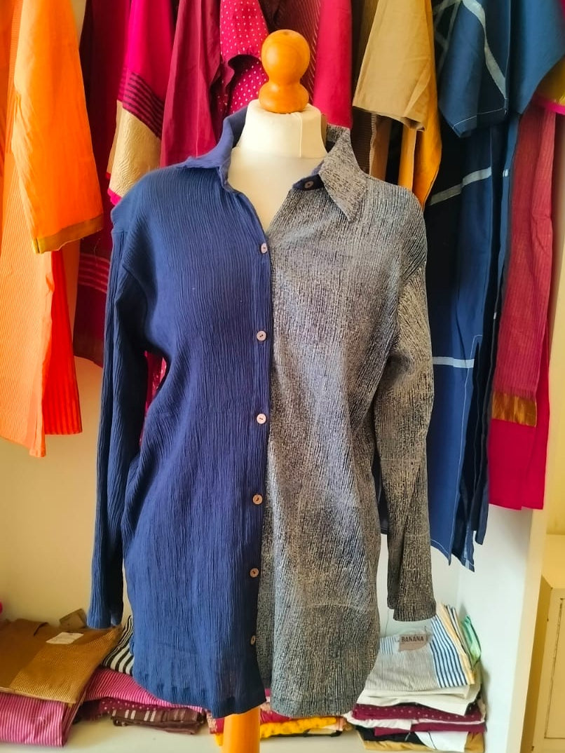 Navy Blue Shirt Half & Half I CLEARANCE SALE