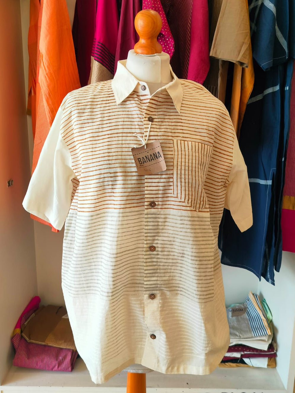 White Stripe Shirt I CLEARANCE SALE