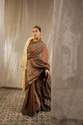 Crater Bronze Saree