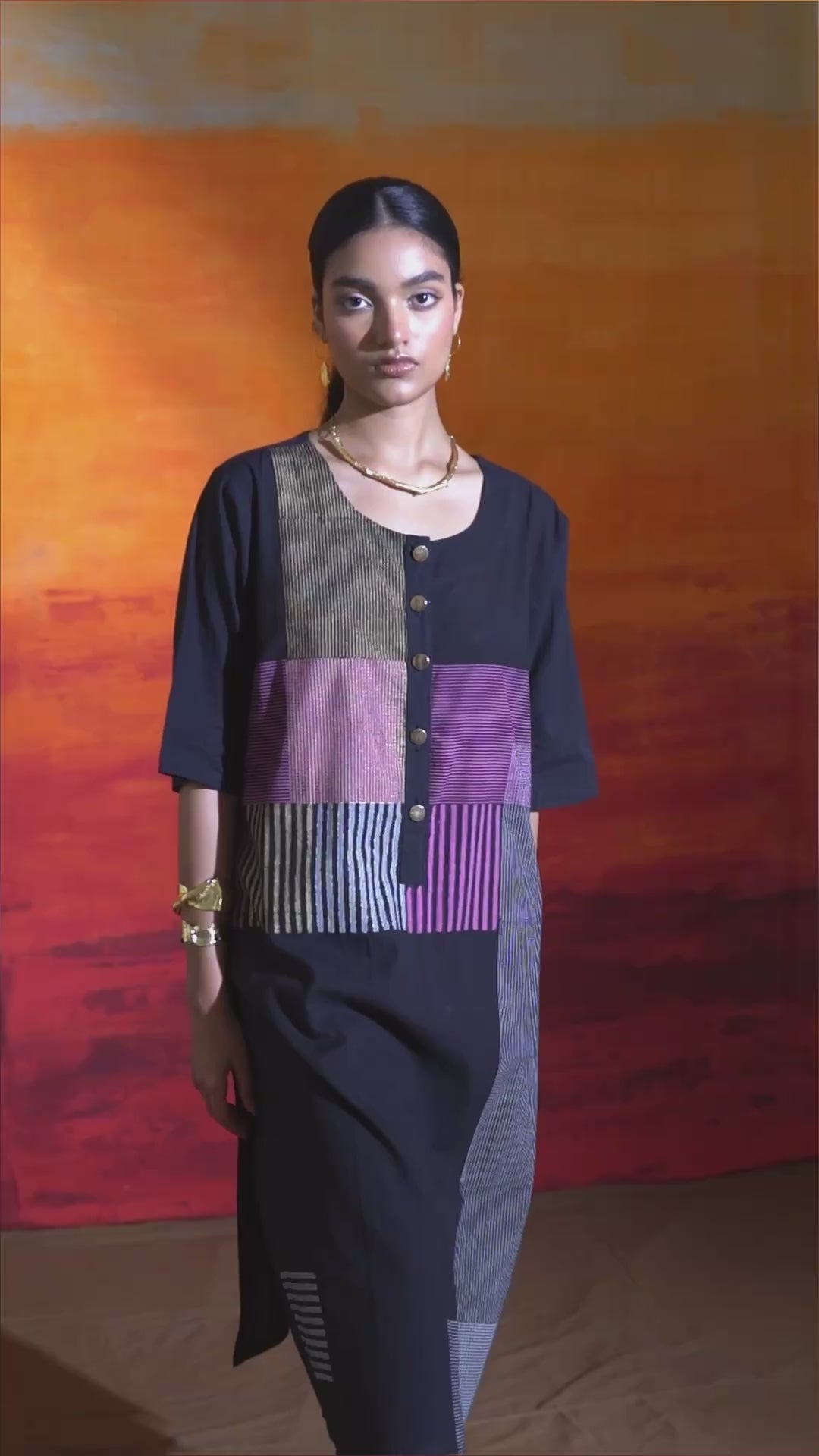 Illume Halo Black Kurta Set (Set of 3)