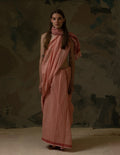 Clove Pink Doppler Saree - BANANA labs