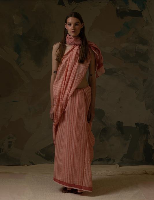 Clove Pink Doppler Saree