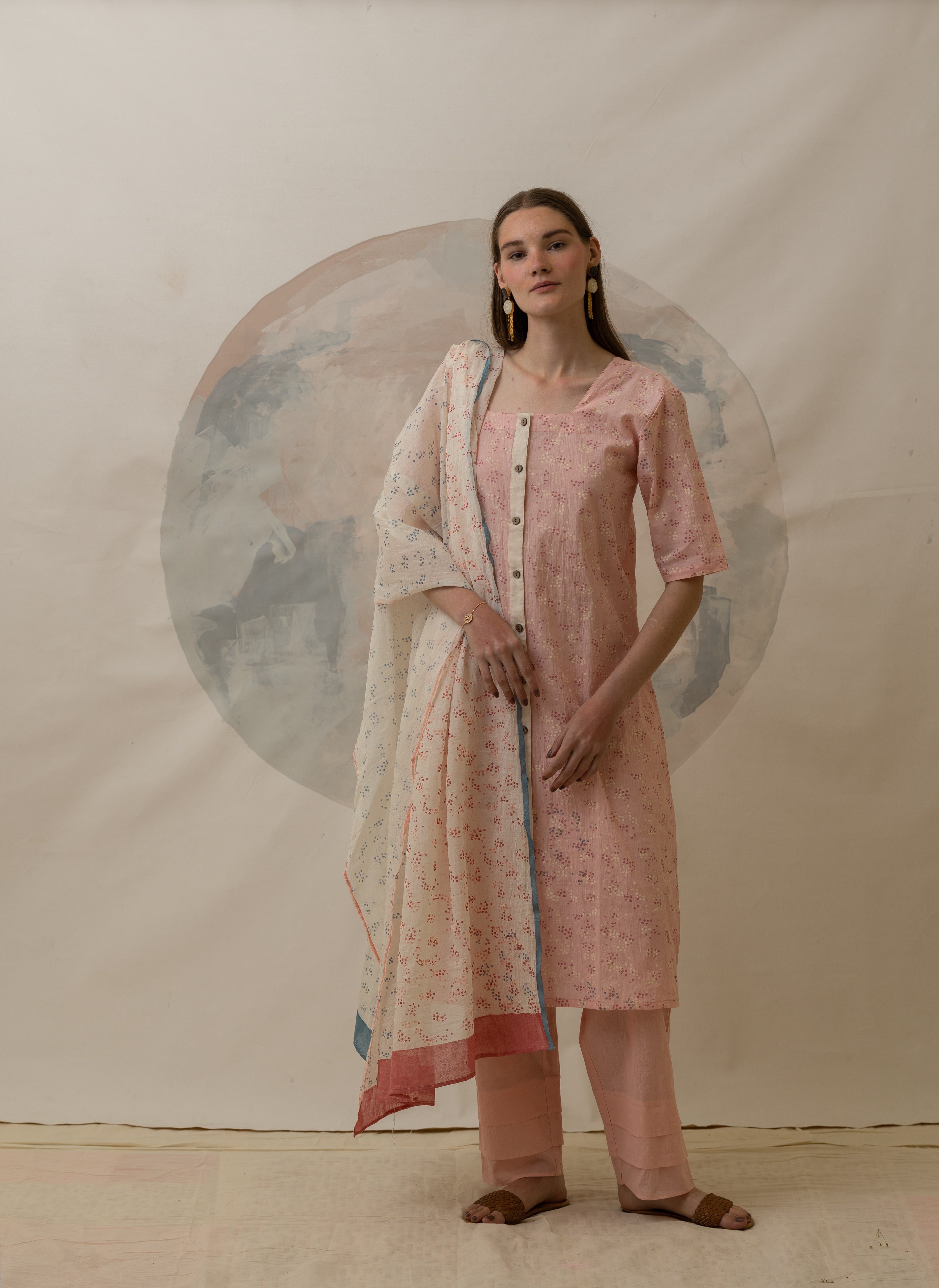 Clove Shireen Pink Kurta Set