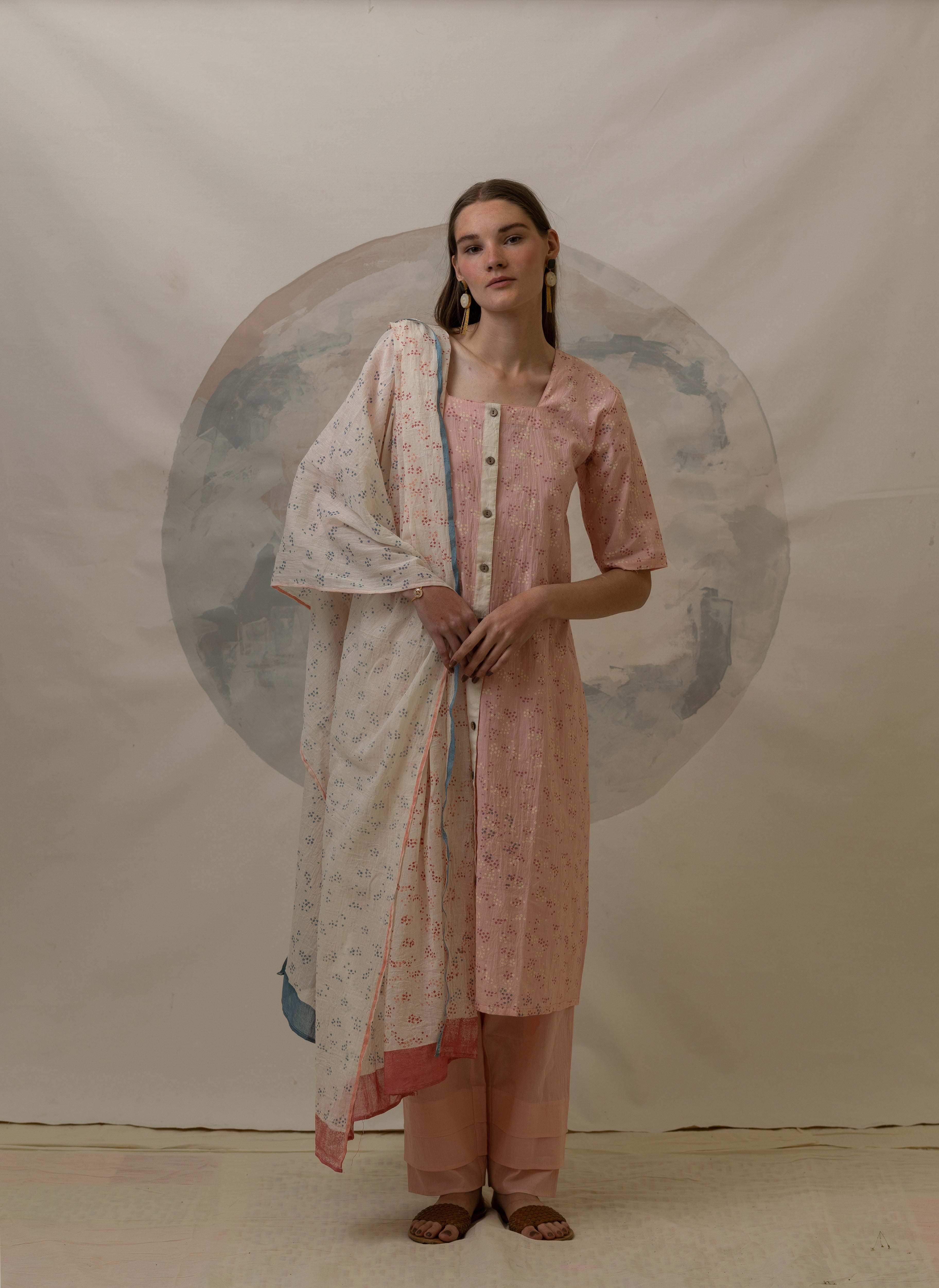 Clove Shireen Pink Kurta Set