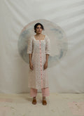 Clove White Shireen Kurta (Set of 2) - BANANA labs