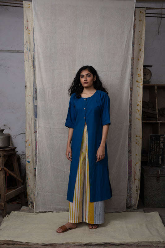 Seabed Indigo Kurta