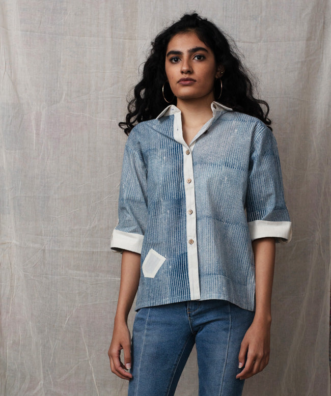 Attached Indigo Shirt