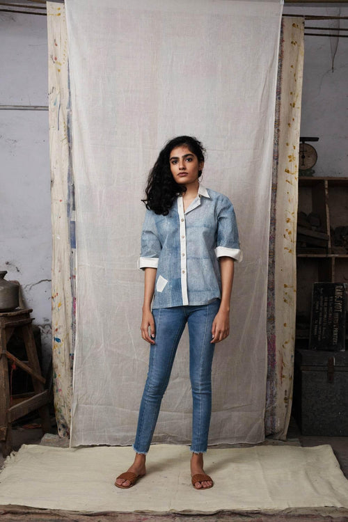 Attached Indigo Shirt - BANANA labs