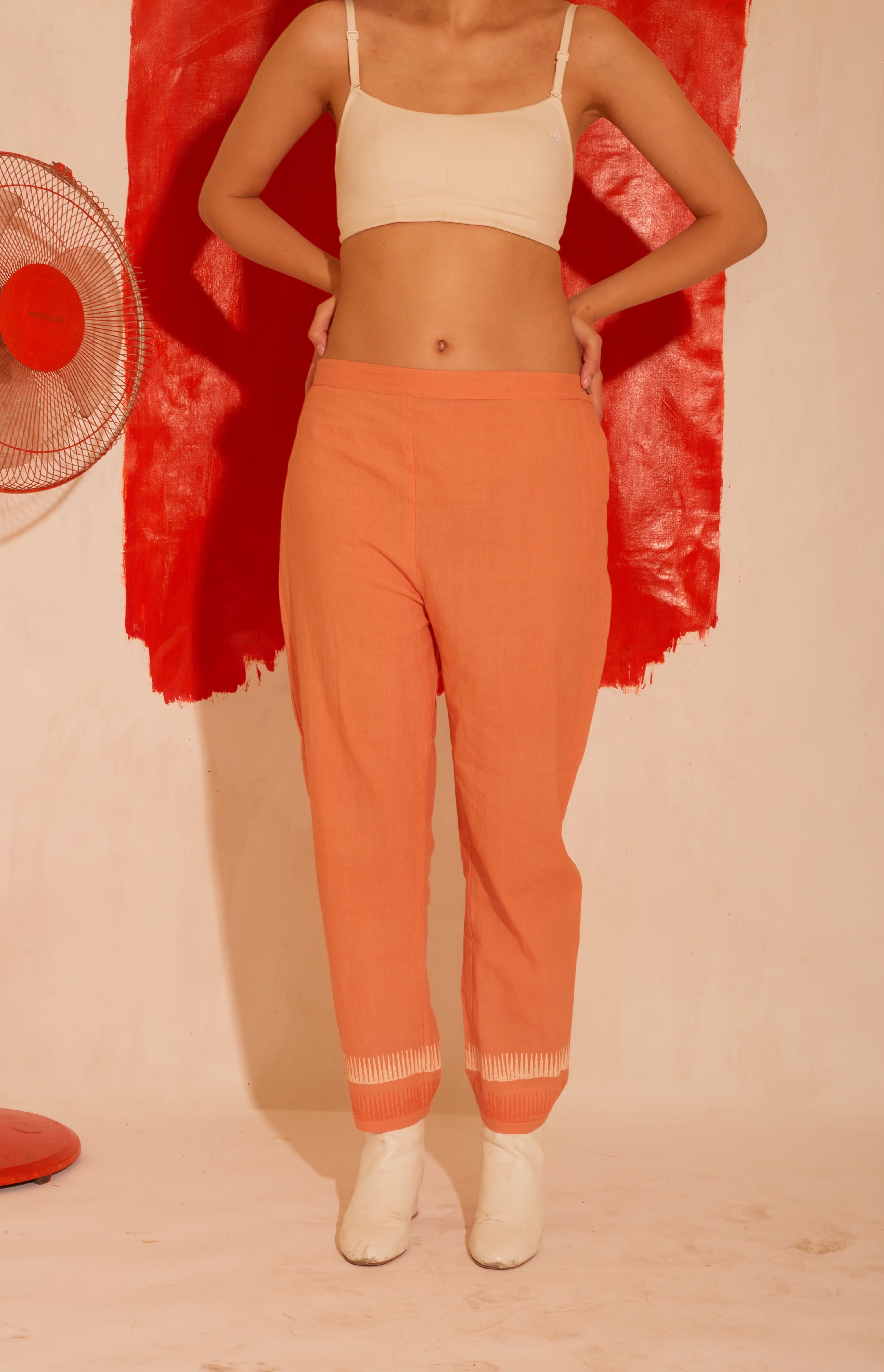 BANANA Orange Citrus Kaftan and Pants