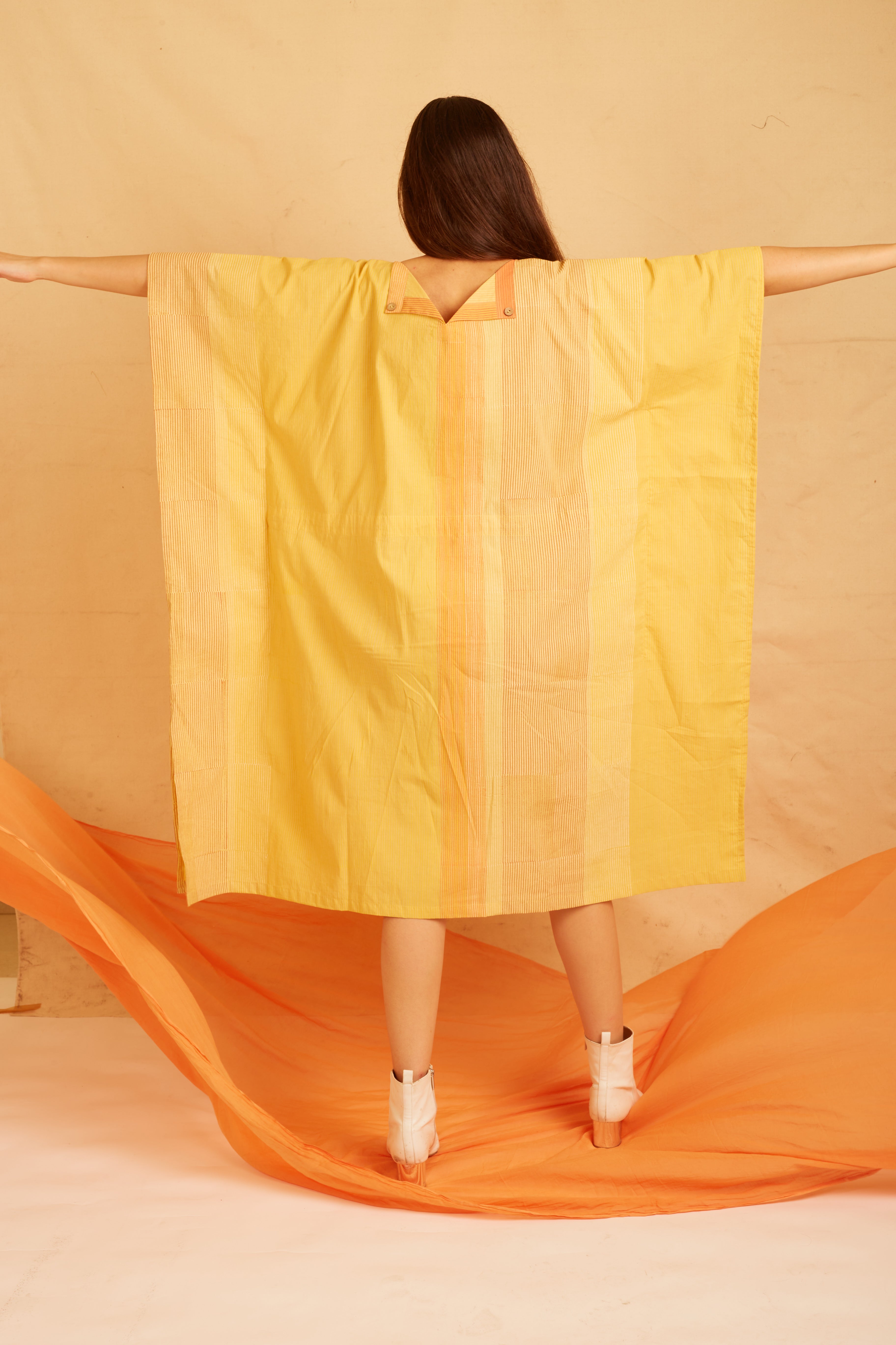 BANANA Yellow Stripe-Me-Good Kaftan