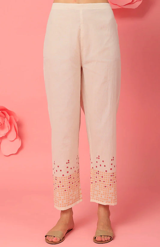 Clove Micro Square print pants