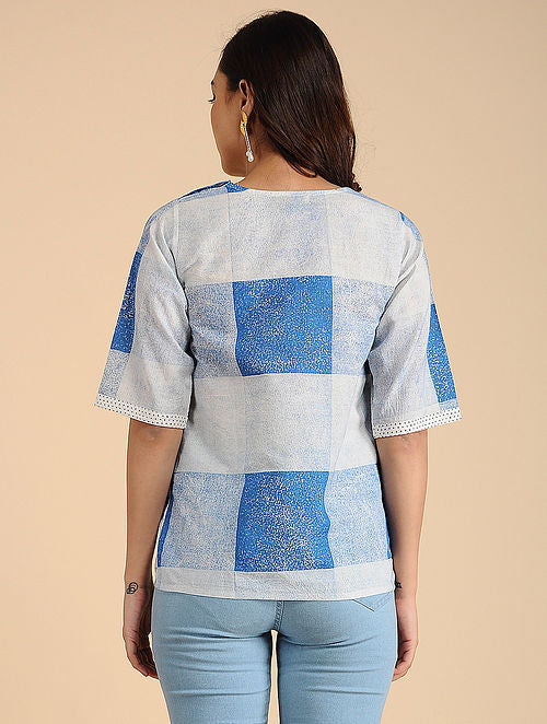 Boxy Blue Top