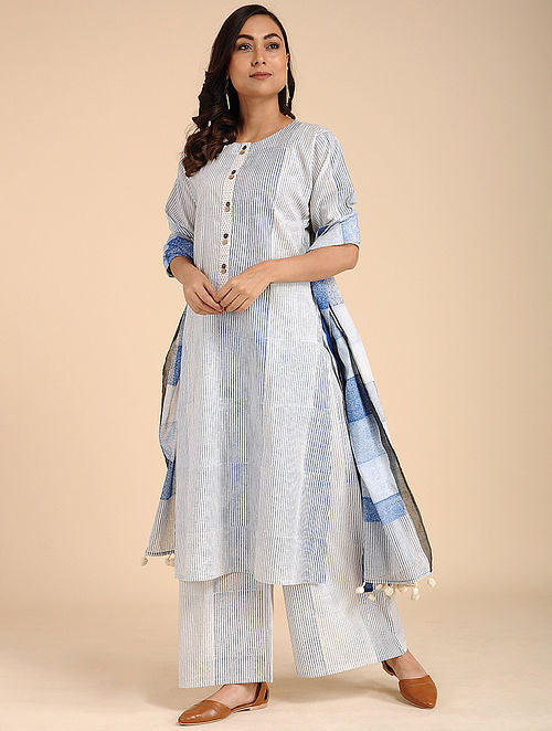 Micro Blue Kurta