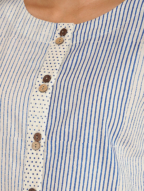 Micro Blue Kurta