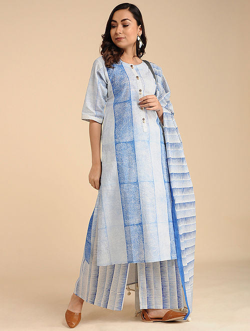 Brick/Brick Blue Kurta