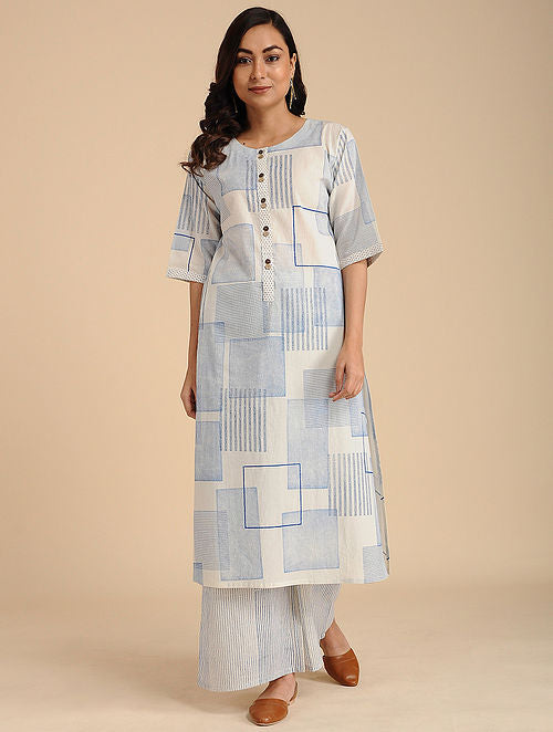 Collage Blue Kurta